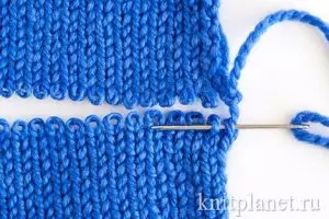 Knitted Seam di nav pêdiviyên Knitting: Girtina Loops bi wêne û vîdyoyê