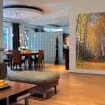 Wall mural for modern kitchen: varieties and tips for choosing