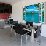 Wall mural for modern kitchen: varieties and tips for choosing
