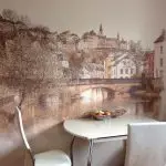 Wall mural for modern kitchen: varieties and tips for choosing