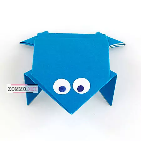 Hopping frosk fra papir: origami teknologi ordninger