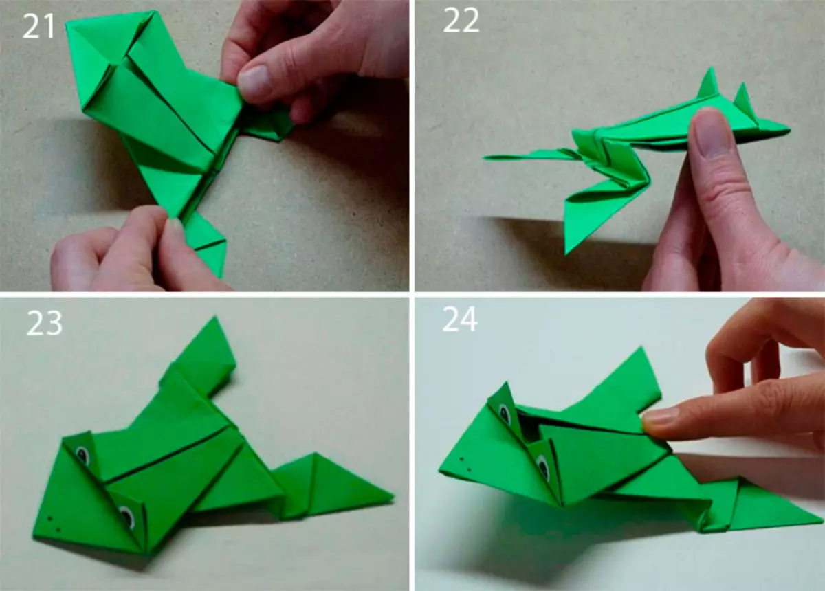 Saltando sapo de papel: esquemas de tecnologia origami