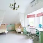 Pilihan desain kamar anak-anak: Gaya dan larutan warna