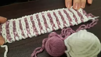 Teknika tan-knitting Briomed innittjar Labar: Skemi b'deskrizzjoni u vidjow