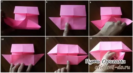 Pappír ramma með eigin höndum: Origami mynstur