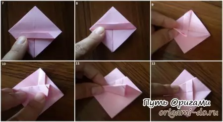 Cadru de hârtie cu propriile mâini: modelul Origami