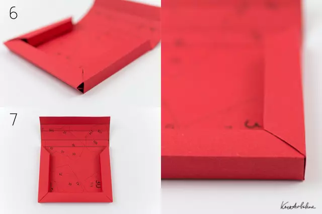 מסגרת נייר עם הידיים שלך: דפוס אוריגמי