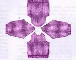 Agulhas de tricô regulado francês: diagrama de jumper com vídeo