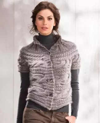 Cross Knitting Needles of Vest and Pullover foar froulju mei fideo