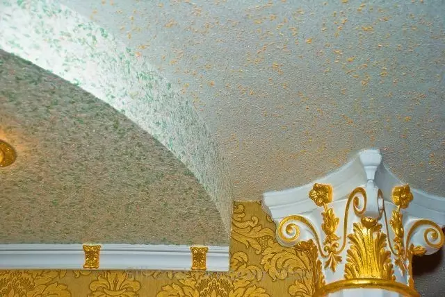 用自己的手完成液体壁纸的天花板（照片）
