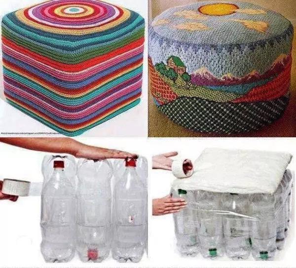 What can be made of plastic bottles