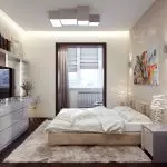 Diseño de dormitorio con un área de 13 metros cuadrados. M: matices de diseño de interiores