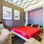 13 metrekarelik bir alana sahip yatak odası tasarımı. M: İç tasarım nüansları