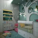 Bilik tidur dengan katil bayi: bagaimana untuk membuat bilik selesa untuk melihat bayi