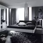 Paglikha ng Black and White Bedroom Interior - pagkamalikhain at balanse (+40 mga larawan)