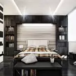 흑백 침실 인테리어 만들기 - 창의력 및 균형 (+40 사진)