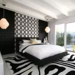 Stvaranje crne i bijele spavaće sobe - kreativnost i ravnoteža (+40 fotografija)