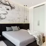 Tạo nội thất phòng ngủ màu đen và trắng - sáng tạo và cân bằng (+40 ảnh)
