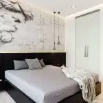 Creare un interno camera da letto in bianco e nero - creatività e saldo (+40 foto)