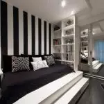 Tạo nội thất phòng ngủ màu đen và trắng - sáng tạo và cân bằng (+40 ảnh)