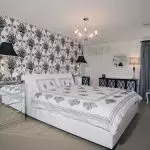 Creació d'un interior de dormitori en blanc i negre: creativitat i equilibri (+40 fotos)