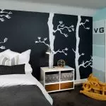 Ideas Deseño de deseño e decoración de parede no cuarto (+46 fotos)