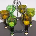 Lampu asli dari berbagai botol dengan tangan mereka sendiri (3 mk)