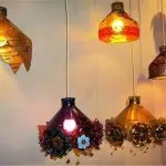 Originální lampy z různých lahví s vlastními rukama (3 mk)