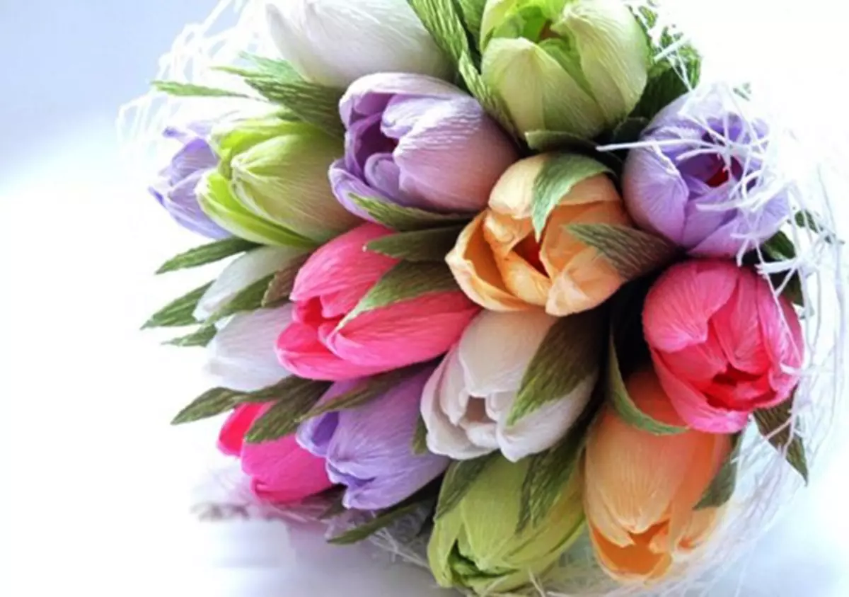 Tulipa de papel ondulado para principiantes: clase maxistral paso a paso