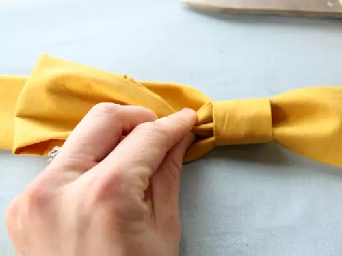 Como coser un bol con arco