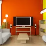 Decoração de parede com pintura duas cores: opções para coloração combinada