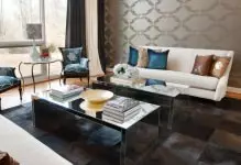 Izvēlieties tapetes dzīvojamā istabā: foto un dizains 2019