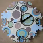 Fali órát készítünk a kartonból: decoupage és Quilling (Master Class)