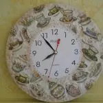 Napravimo zidni sat od kartona: decoupage i Quilling (glavni razred)