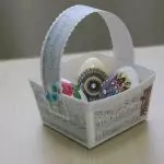 Lepo Velikonočne košare iz papirja in lepenke (3 MK)