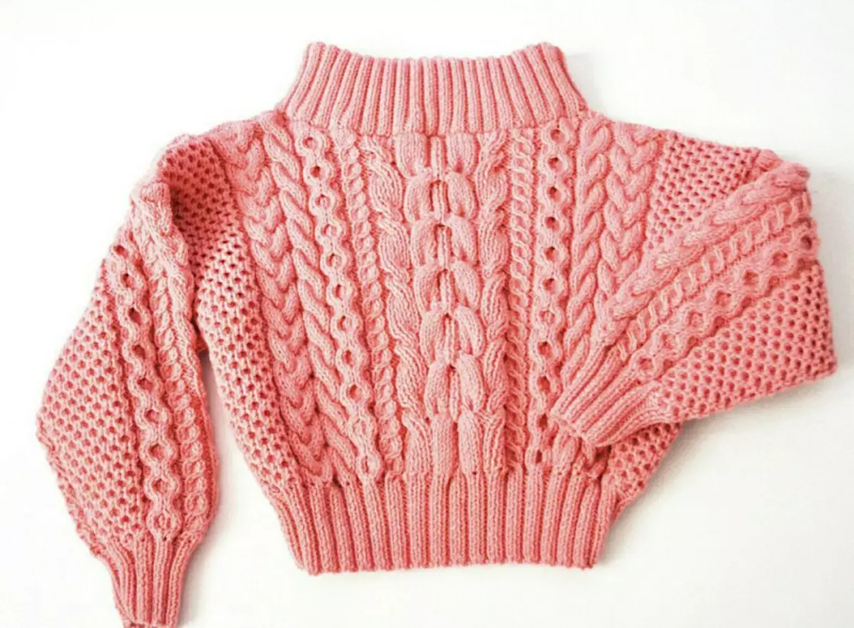 Rubano megztinis: mezgimo schema su magistro klasės aprašymu