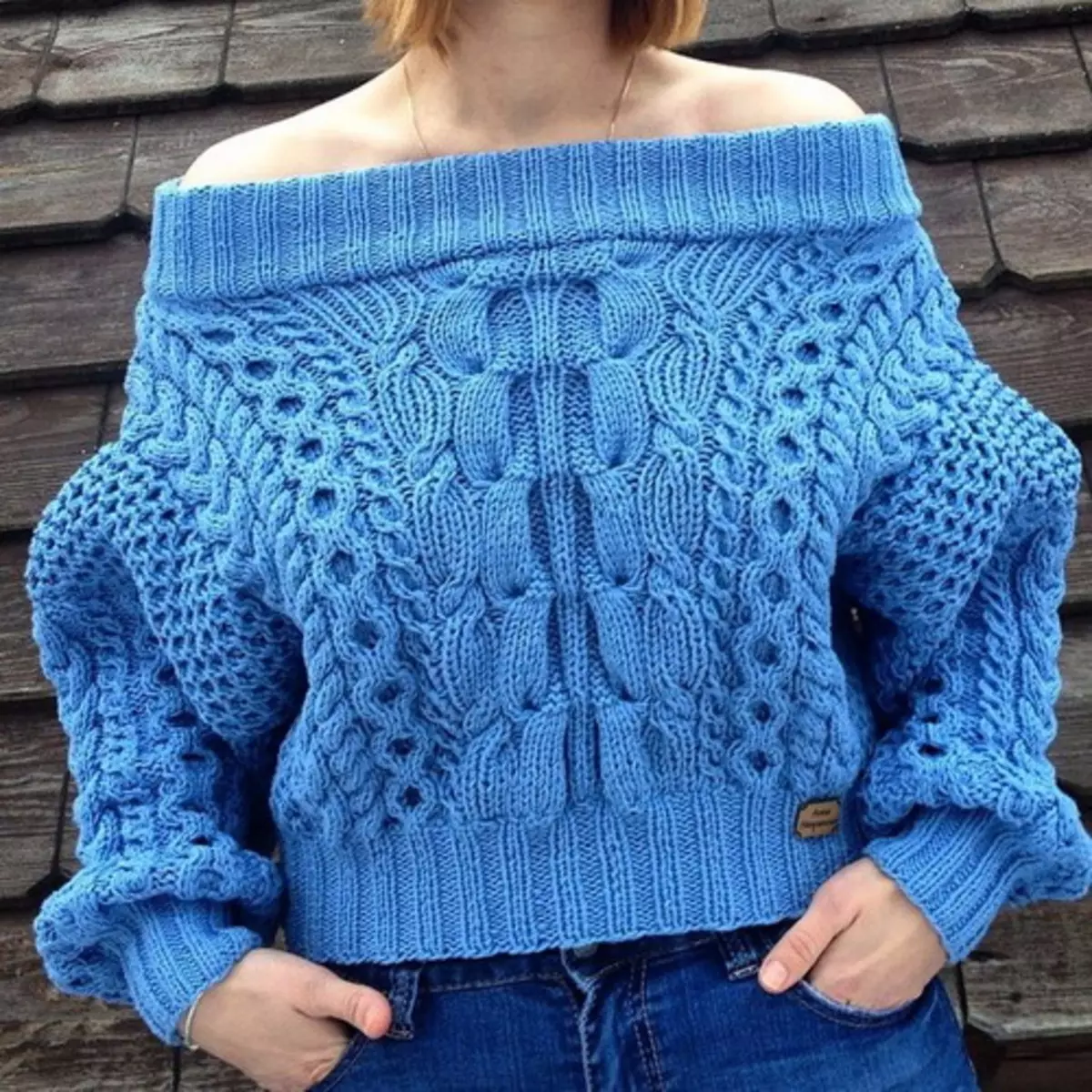 Ruban Sweater: Knitting Scheme med Master Class Beskrivelse
