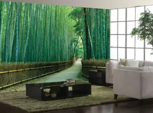 Wallpapers kun bambua bildo
