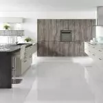 Modern design of the kitchen in Khrushchev in the style of high-tech