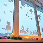 Plantillas de Navidad: decorar ventanas y crear postales.