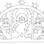 תבניות חג המולד: לקשט חלונות וליצור גלויות
