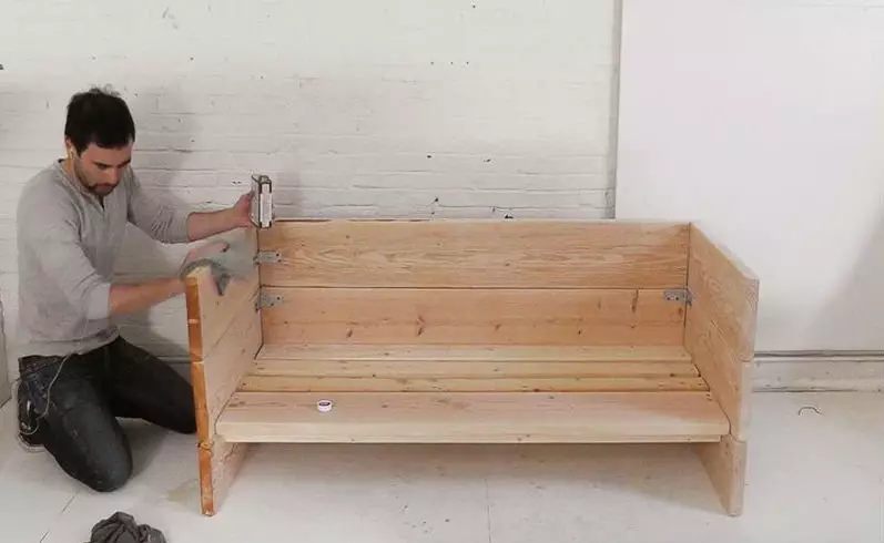 Enkel soffa gör det själv