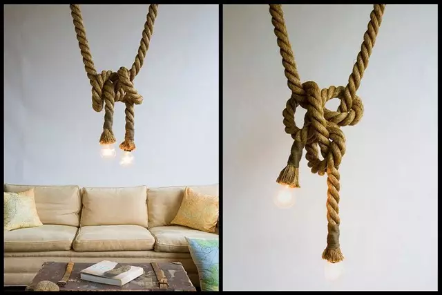 Jak používat lana, šňůry a lano v interiéru (54 fotek)