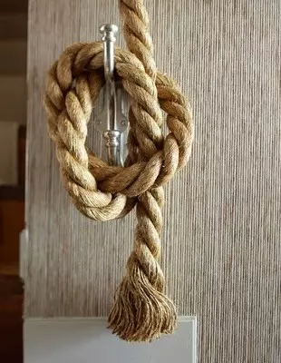 Cara nggunakake tali, tali lan tali ing interior (54 foto)