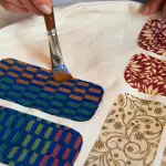 Decoupage technique on fabric using PVA adhesive (master class)