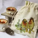 Decoupage technique on fabric using PVA adhesive (master class)