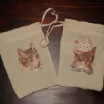 Decoupage technique on fabric using PVA adhesive (master class)