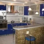 ชั้นวางบาร์สำหรับห้องครัว - 110 รูปของความคิดวิธีการวางชั้นวางบาร์ในห้องครัว