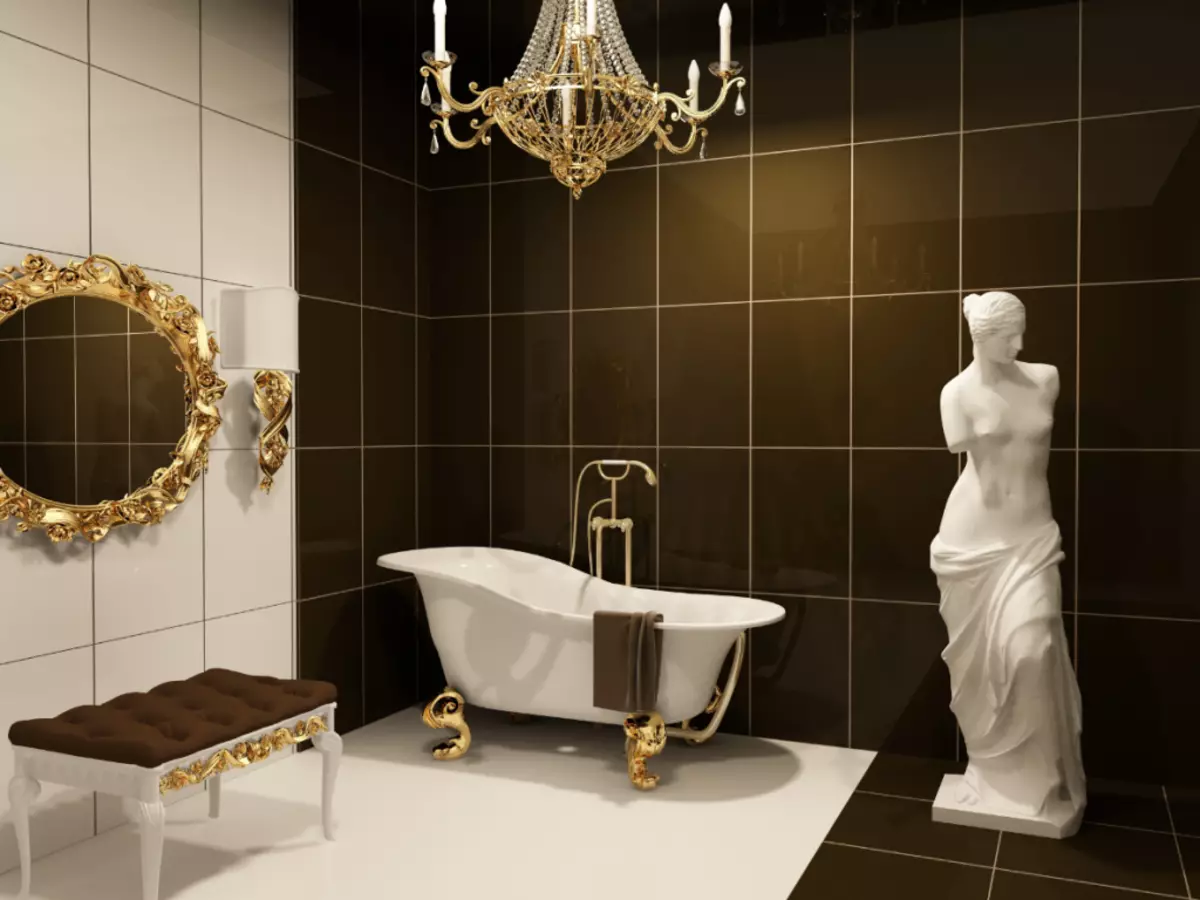 Italijos stiliaus vonios kambarys