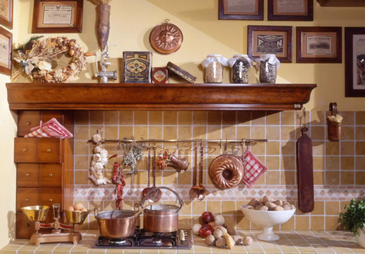 Italijos virtuvės interjeras